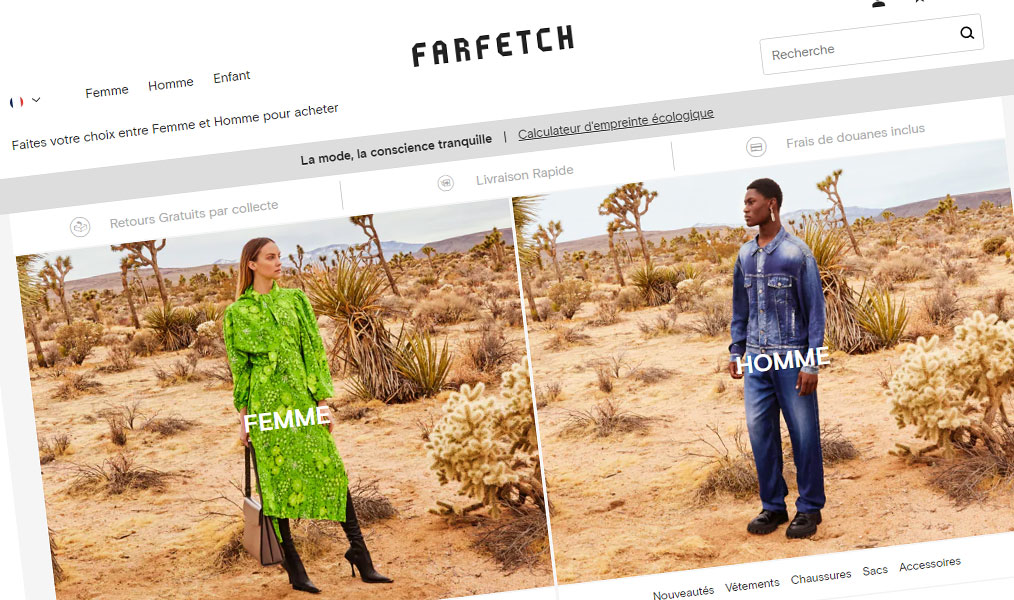 La mode femme et homme vue par Farfetch.