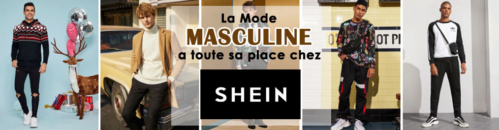 La Mode masculine a toute sa place chez SheIn.