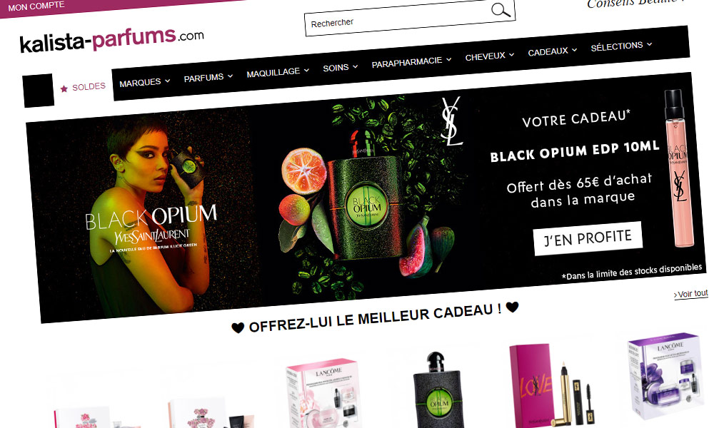 La parfumerie des grandes marques.