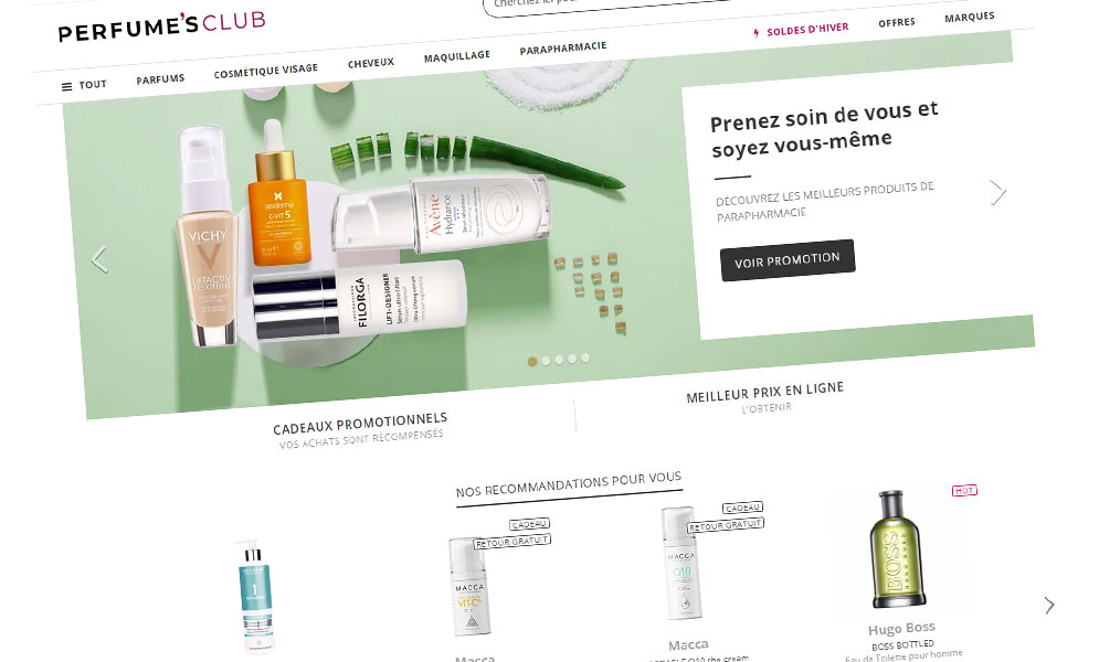 La parfumerie en ligne Perfume's Club.