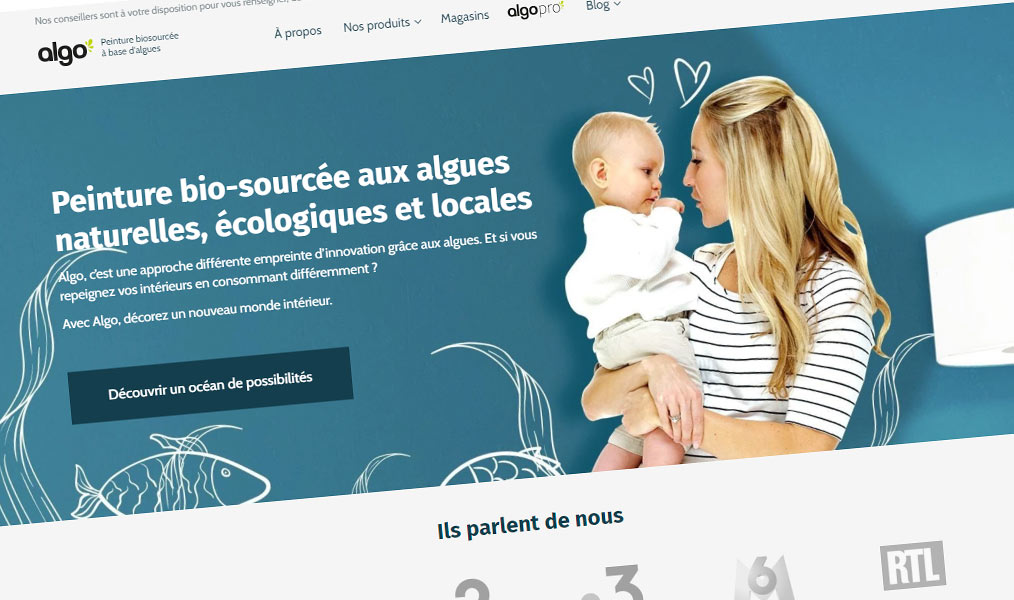 La peinture écologique aux algues.