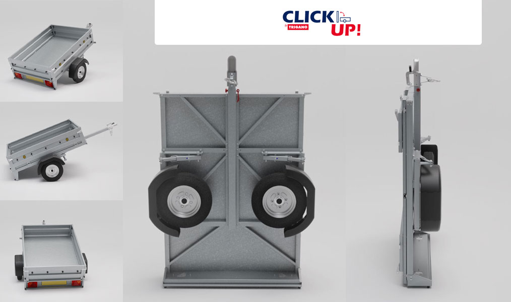 La remorque pliable Click'Up Trigano remorques.