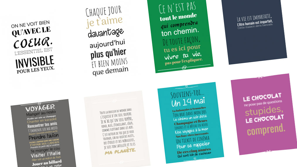 Laissez-vous inspirer par des textes déjà prêts mais modifiables.