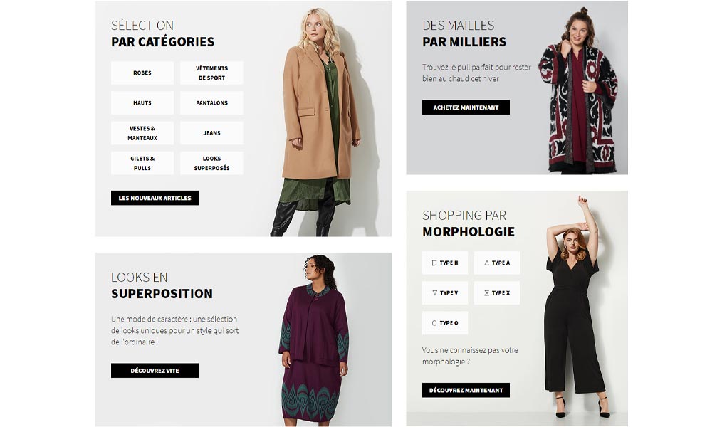 Le dressing des femmes aux formes voluptueuses.