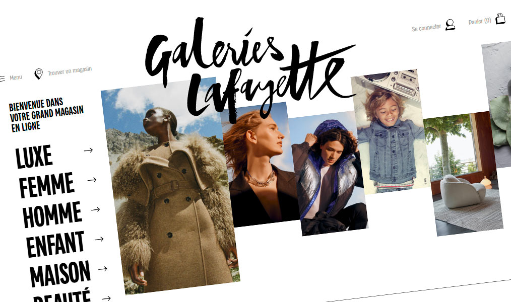 Le grand magasin Galeries Lafayette directement chez vous.