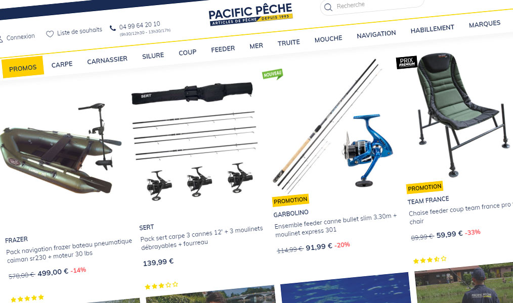 Le paradis de l'équipement de pêche.