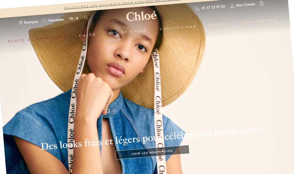 Le prêt-à-porter, la maroquinerie et les accessoires by Chloé.