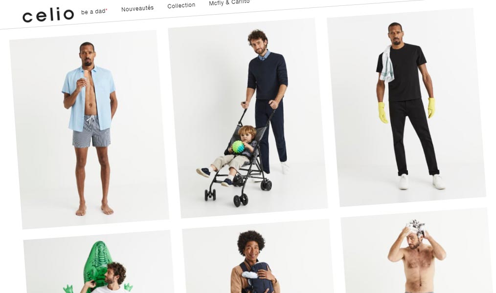 Le prêt-à-porter masculin celio*.