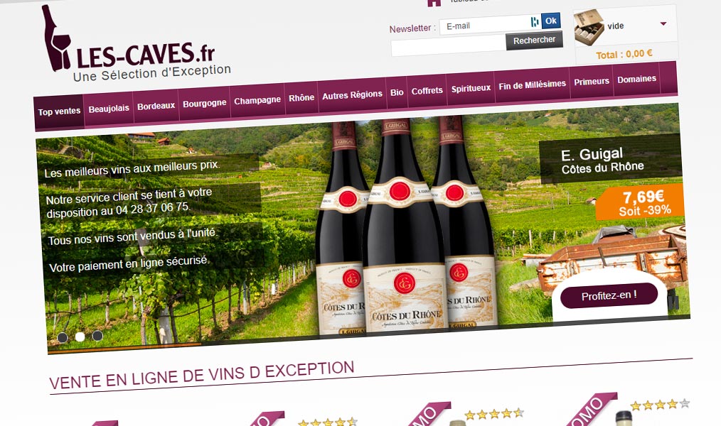 Le sélectionneur de grands vins de France et d'ailleurs.