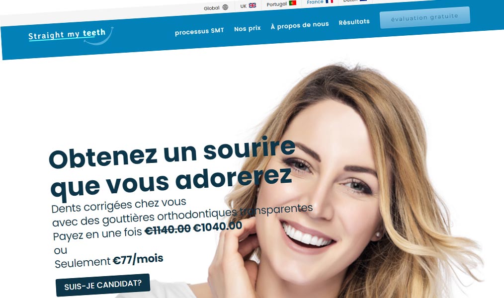 Le spécialiste des gouttières orthodontiques transparentes.