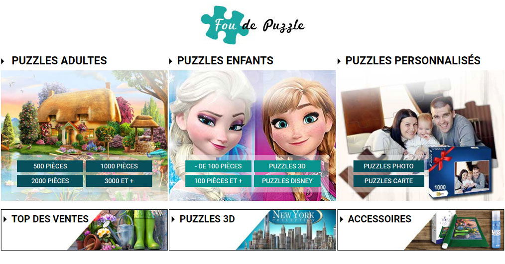 Le spécialiste des puzzles, Fou de Puzzle.