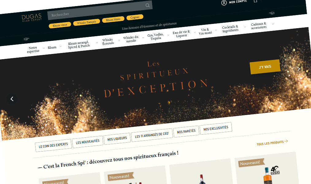 Dugas Club Expert, spécialiste des spiritueux.