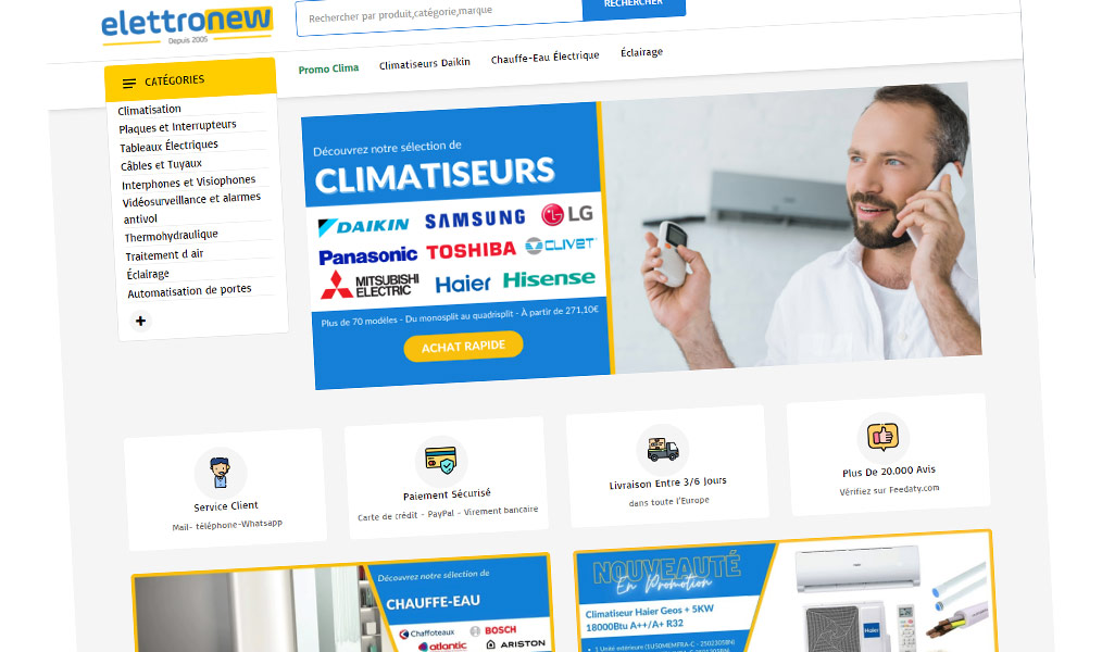 Le supermarché du matériel électrique.