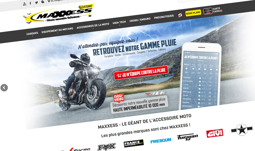 Les accessoires des motard(e)s sur Maxxess.