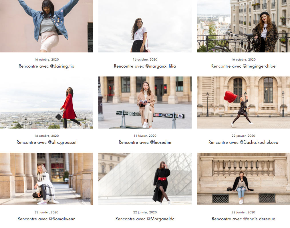 Les ambassadrices de la marque parisienne.