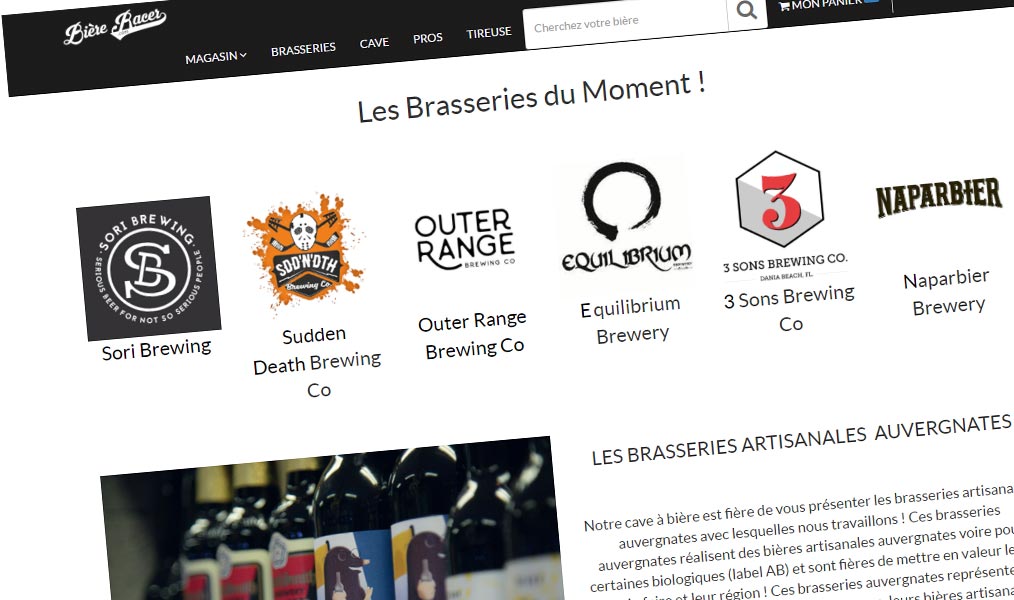 Les bières des brasseries artisanales auvergnates.