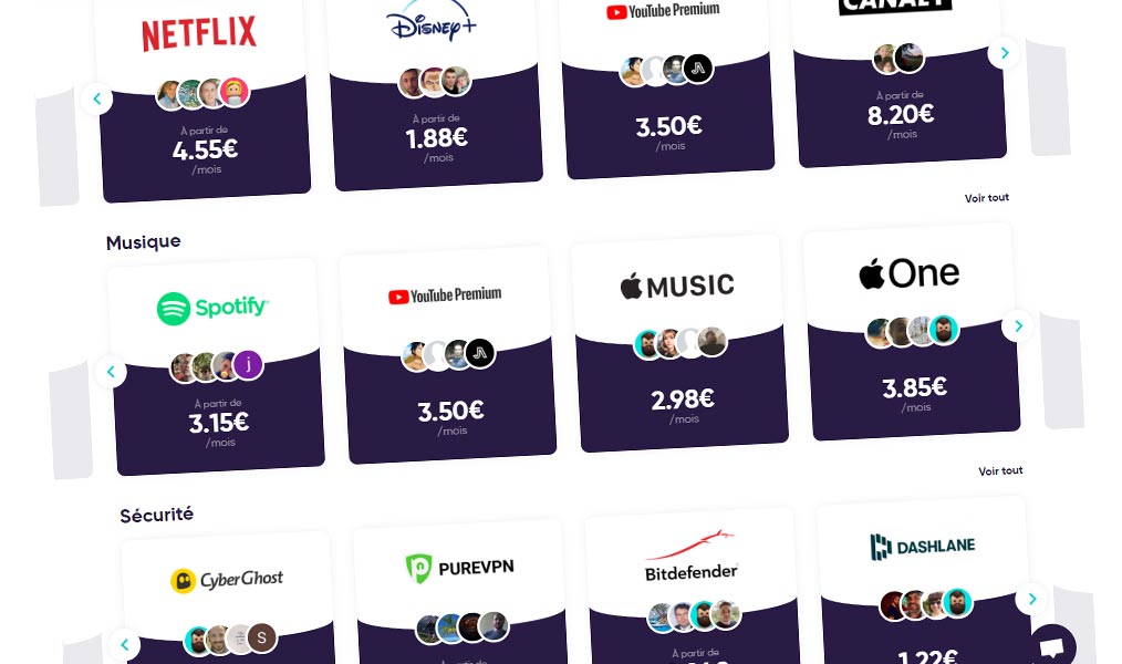 Les co-abonnements pour économiser sur les services et loisirs numériques.