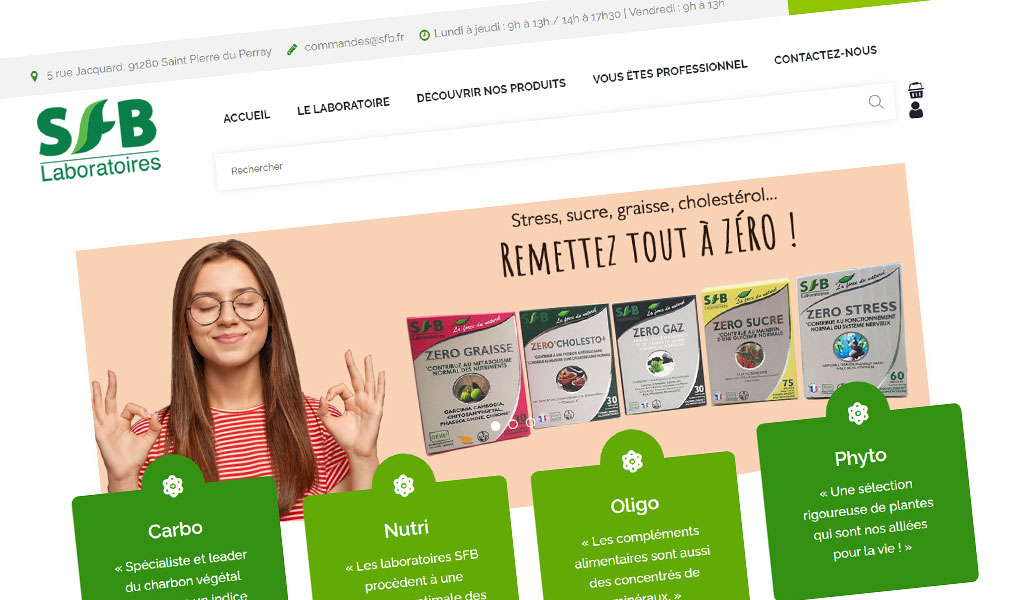 Les compléments alimentaires et cosmétiques SFB Laboratoires.