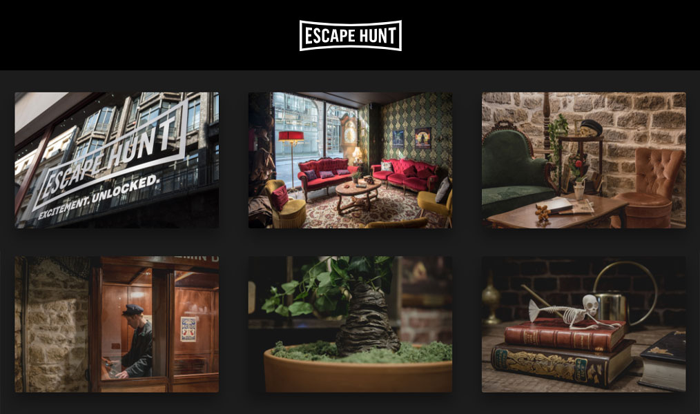 Les décors cinématographiques d'Escape Hunt.