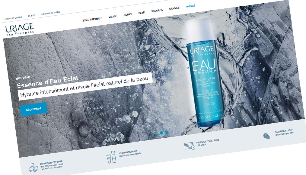 Les produits dermatologiques des laboratoires Uriage.
