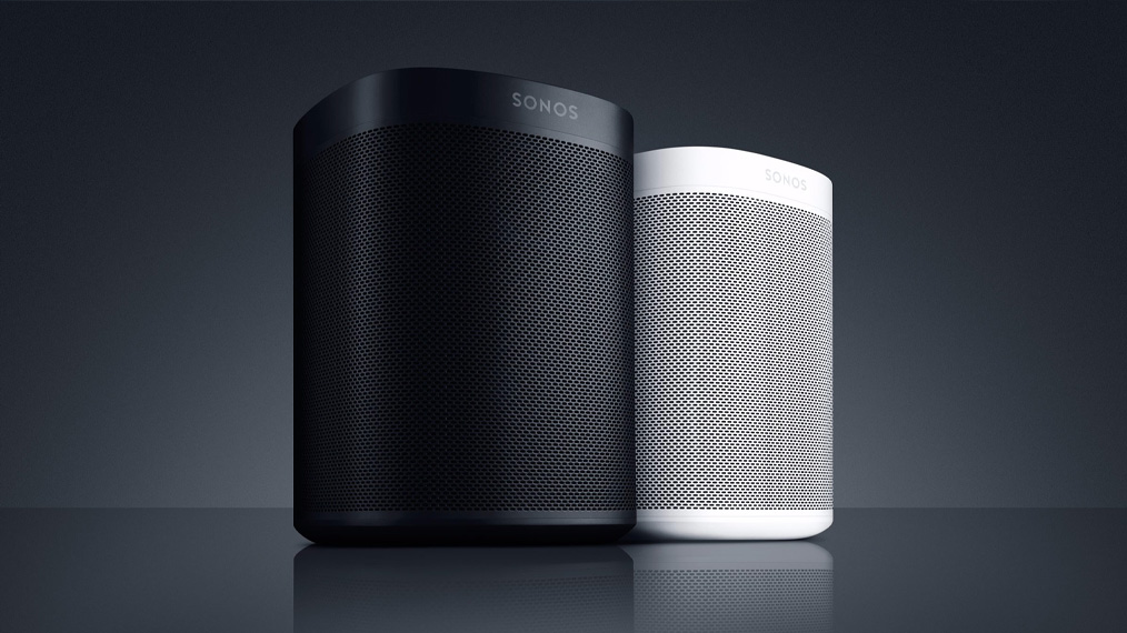 Les enceintes compactes Sonos One.