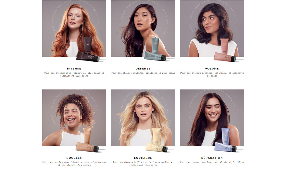 Les gammes de produits capillaires Grow Gorgeous.