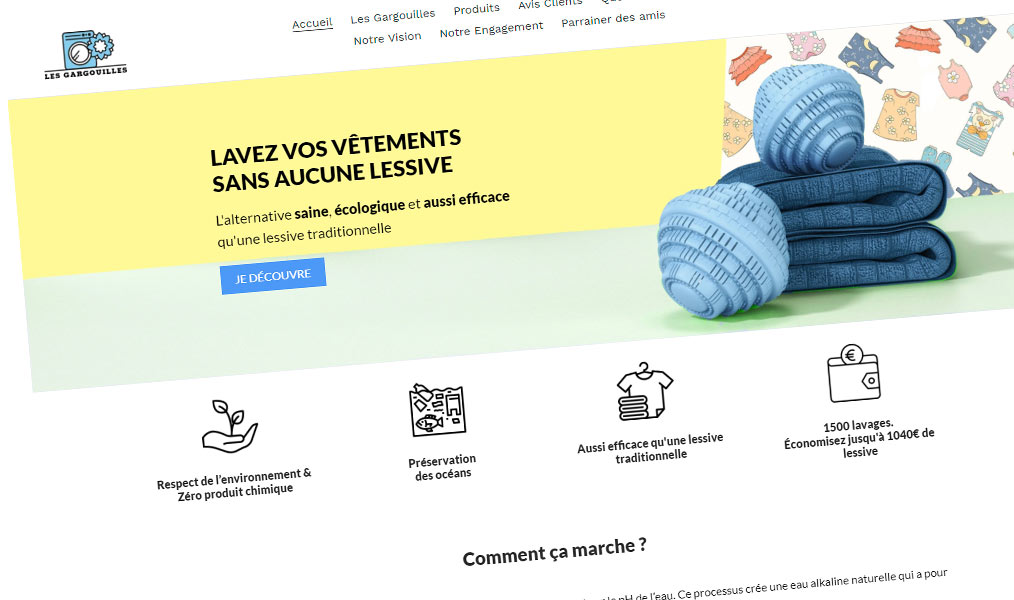Les Gargouilles pour laver sans lessive.