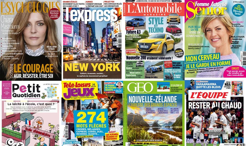 Les magazines du Groupe Prisma Media