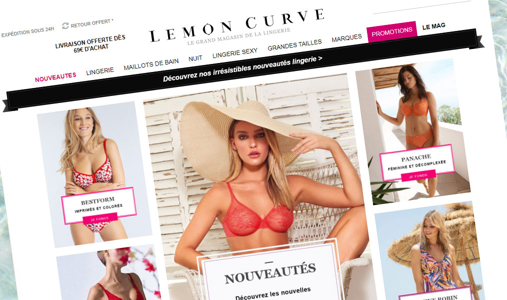 Les sous-vêtements féminins Lemon Curve.