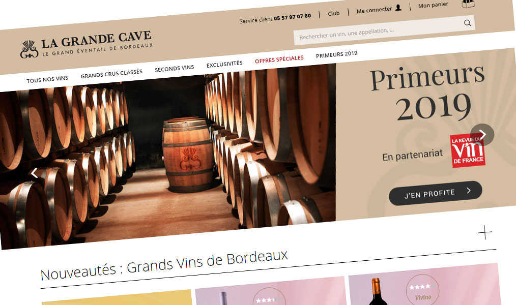 Les vins de Bordeaux de La Grande Cave.