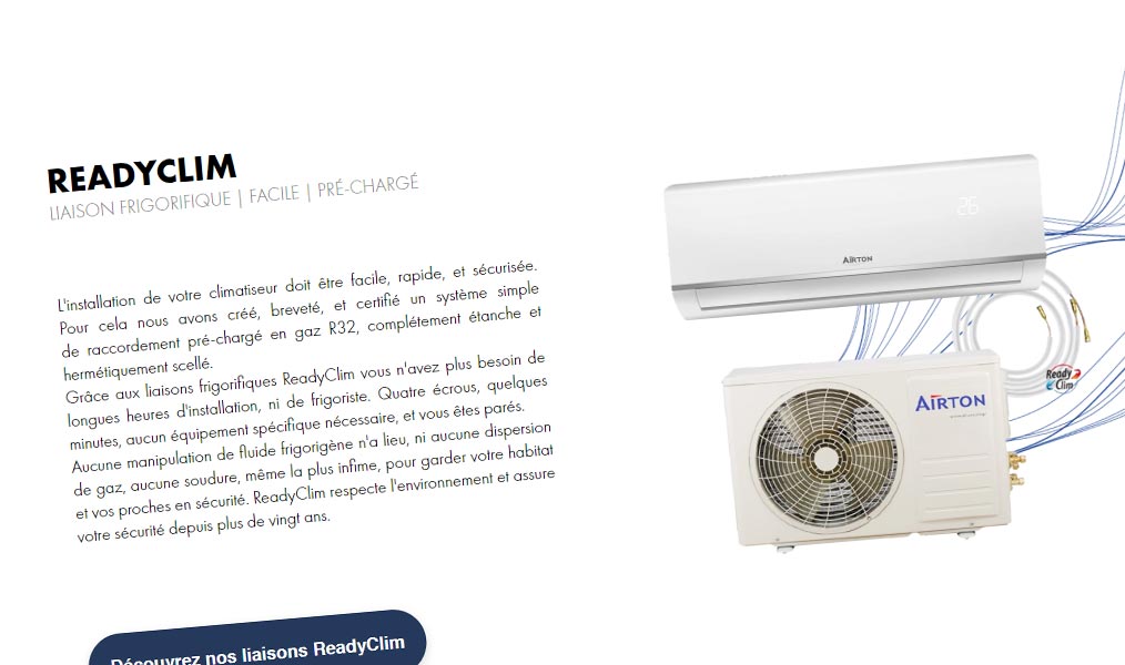 La liaison frigorifique ReadyClim.