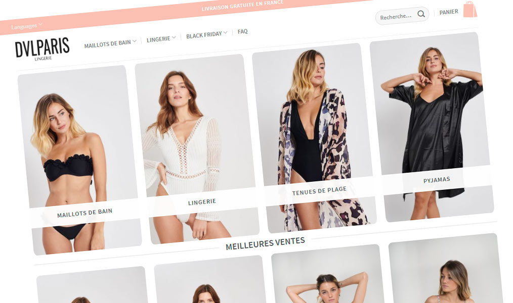 Lingerie et maillots de bain DVLPARIS.