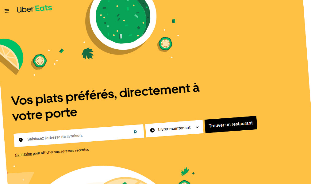 Livraison rapide de repas à votre domicile ou travail.