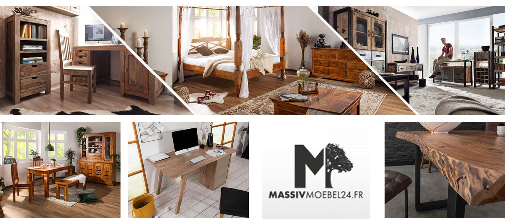 Massivmoebel24 le spécialiste du mobilier en bois massif.