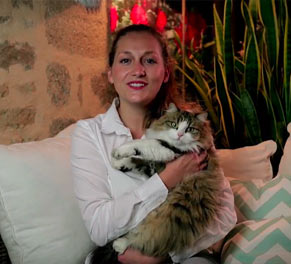 Mathilde Blanche, fondatrice de Homycat.