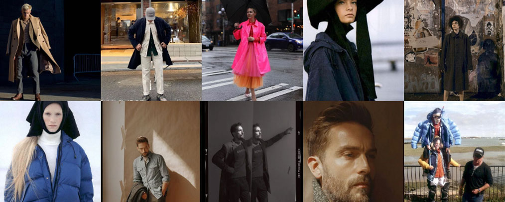 Photos du compte Instagram Aspesi.