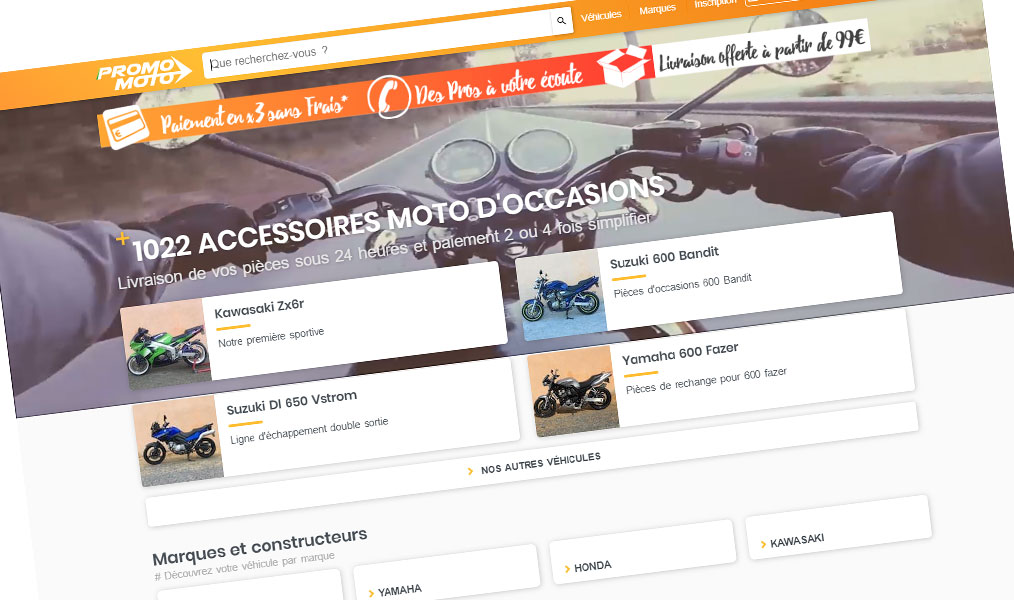 Pièces détachées moto d'occasion.
