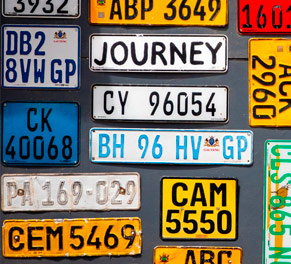 Plaques minéralogiques non homologuées en France