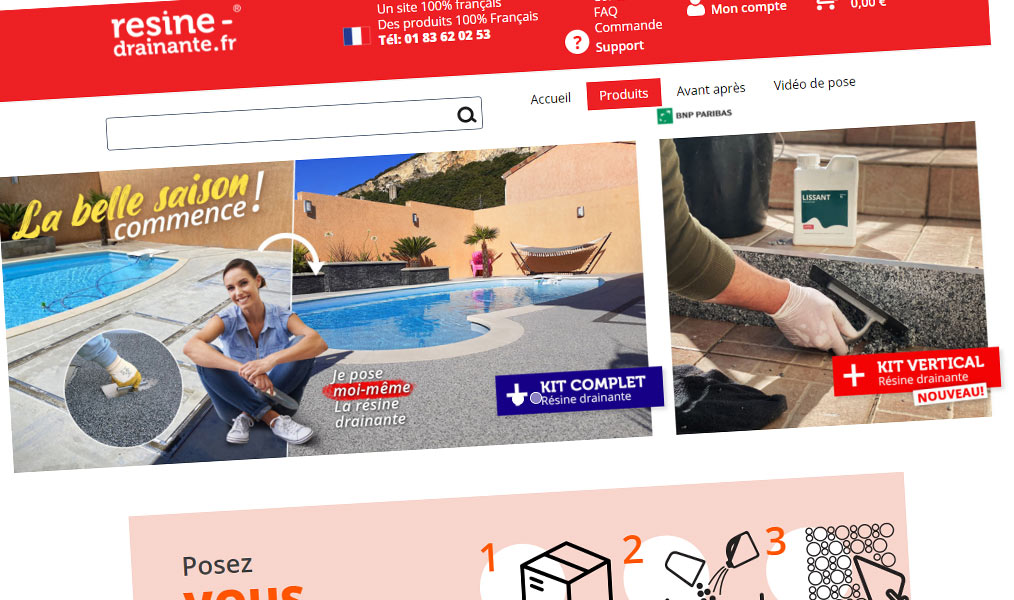 Pour réaliser soi-même son sol en résine drainante.