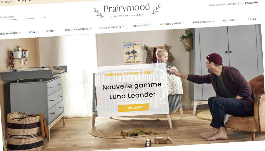 Prairymood, l'équipement bébé bio.