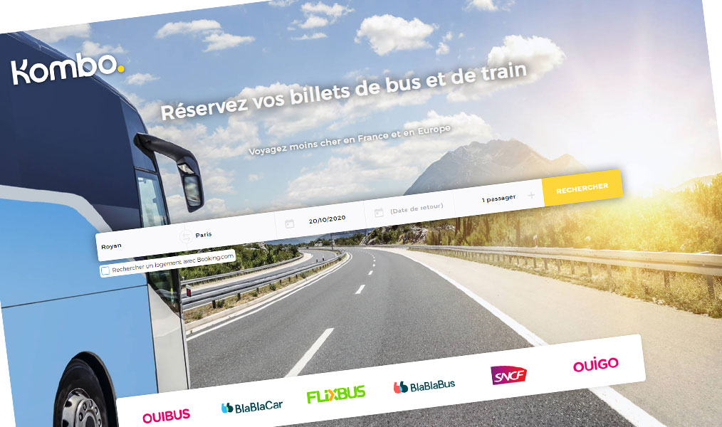 Réservation de train et de bus facile.