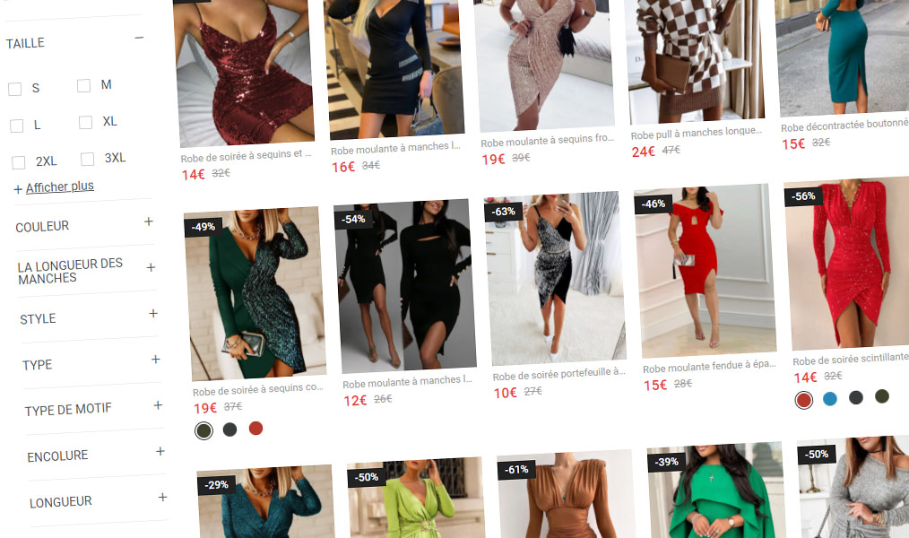 Robes - utilisez les filtres pour préciser votre recherche.