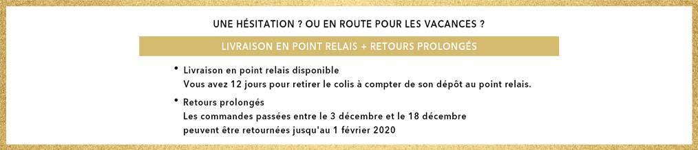 Délais de retrait et de retour des colis allongés pour Noël.