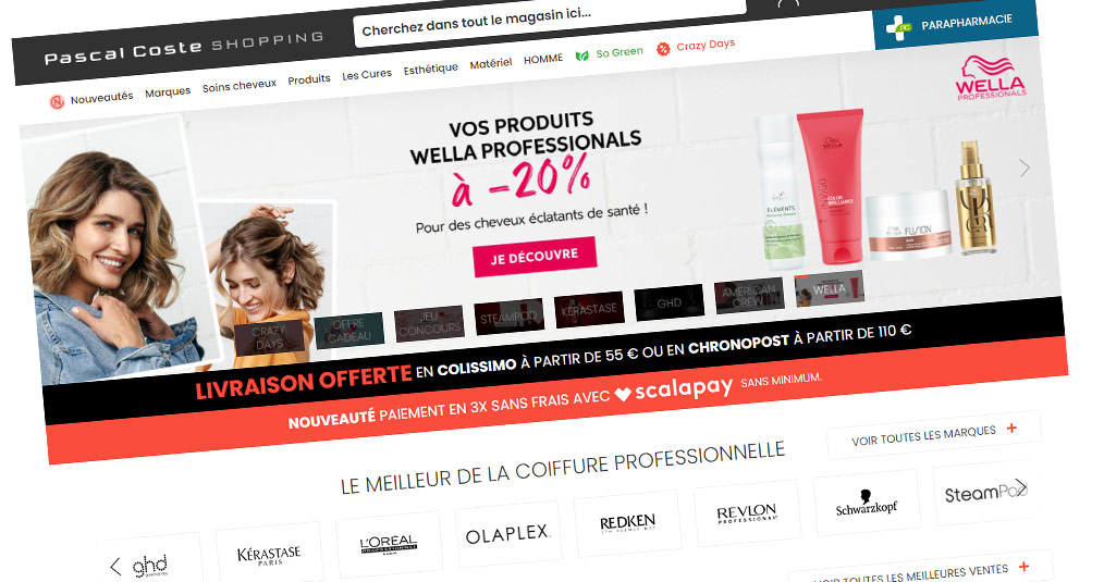 Soins capillaires mais aussi parapharmacie.