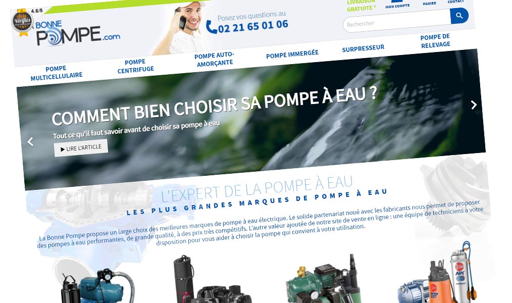 Le spécialiste des pompes à eau électriques.