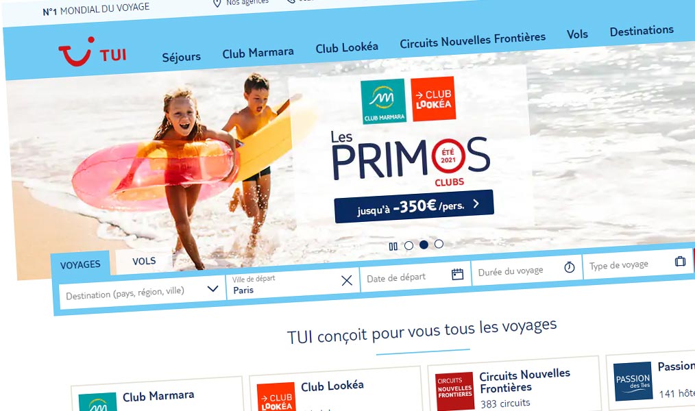 TUI, vos vacances clés en main.
