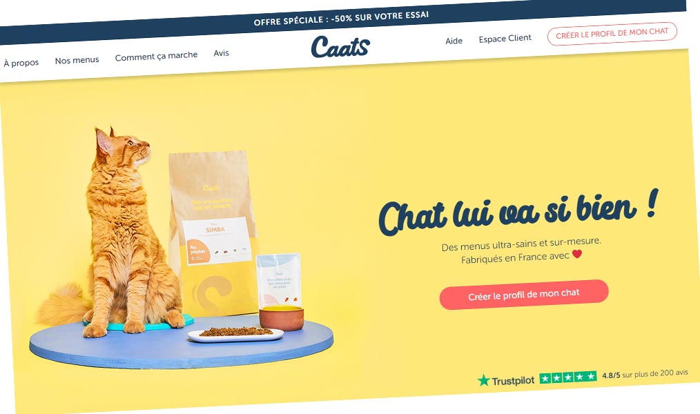 Une alimentation personnalisée pour votre félin.