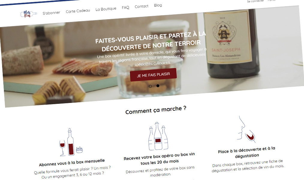 Des box vins et gastronomie Made in France.