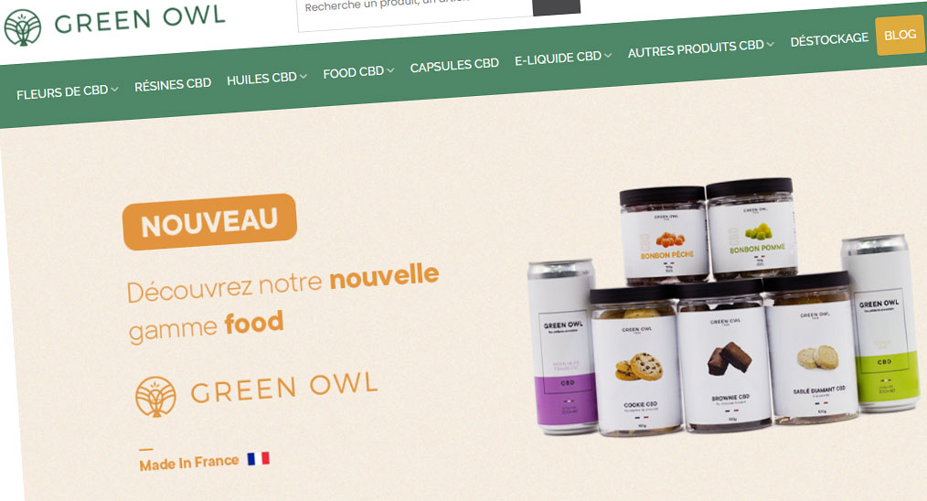 Une chouette boutique de CBD.