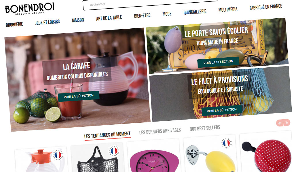 Une droguerie tendance et objets vintage.